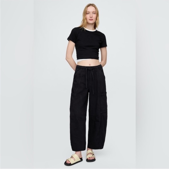 GAP Pants - Gap Mid Rise UltraSoft Easy Horseshoe Jeans black XS